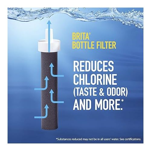  Brita Water Bottle Filter Replacements - BPA Free - 2 Count