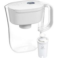 Brita Small 6 Cup Denali Water Filter Pitcher with 1 Brita Standard Filter, Made Without BPA, Bright White