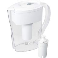 Brita Small 6 Cup Water Filter Pitcher with 1 Standard Filter, BPA Free - Space Saver, White