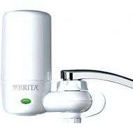 [아마존 핫딜] [아마존핫딜]Brita Tap Water Filter System, Water Faucet Filtration System with Filter Change Reminder, Reduces Lead, BPA Free, Fits Standard Faucets Only - Complete, White