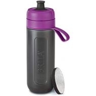 Visit the Brita Store BRITA Fill&Go Active Purple Water Filter Bottle - Durable Sports Water Bottle with Water Filter for Travelling Made of BPA-Free Plastic - Squeezable