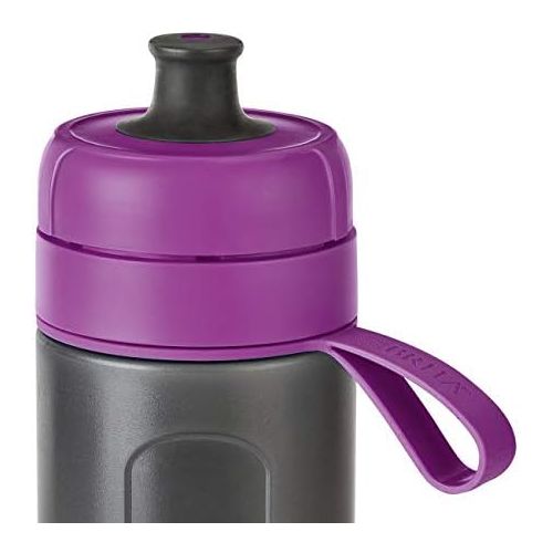  Visit the Brita Store BRITA Fill&Go Active Purple Water Filter Bottle - Durable Sports Water Bottle with Water Filter for Travelling Made of BPA-Free Plastic - Squeezable