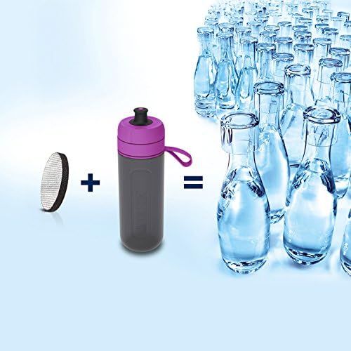  Visit the Brita Store BRITA Fill&Go Active Purple Water Filter Bottle - Durable Sports Water Bottle with Water Filter for Travelling Made of BPA-Free Plastic - Squeezable