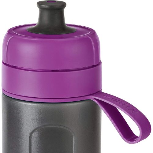  Visit the Brita Store BRITA Fill&Go Active Purple Water Filter Bottle - Durable Sports Water Bottle with Water Filter for Travelling Made of BPA-Free Plastic - Squeezable