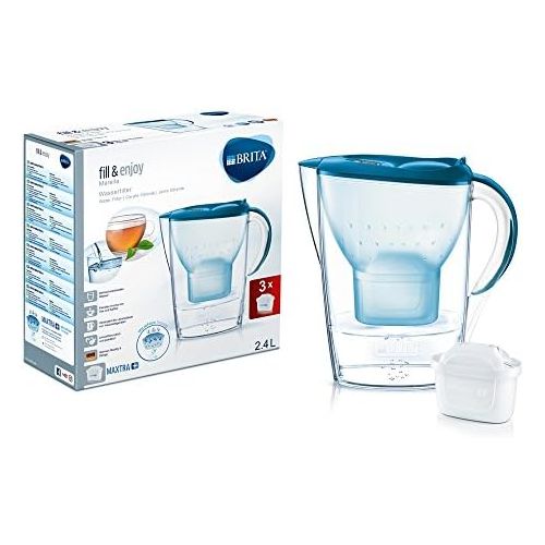  Visit the Brita Store Brita Marella Cool Pitcher Water Filter 2.4L Blue, Transparent - Water Filters (256 mm, 104 mm, 258 mm, 3 PC(S))