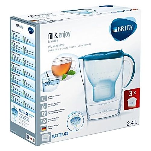  Visit the Brita Store Brita Marella Cool Pitcher Water Filter 2.4L Blue, Transparent - Water Filters (256 mm, 104 mm, 258 mm, 3 PC(S))