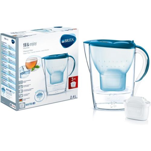  Visit the Brita Store Brita Marella Cool Pitcher Water Filter 2.4L Blue, Transparent - Water Filters (256 mm, 104 mm, 258 mm, 3 PC(S))