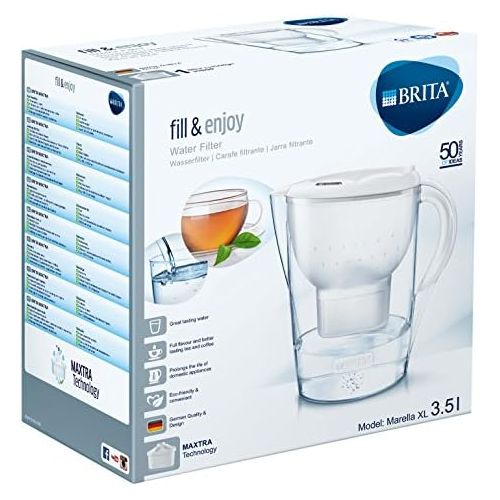  Visit the Brita Store BRITA Marella XL Water Filter Jug, 3.5 L - White