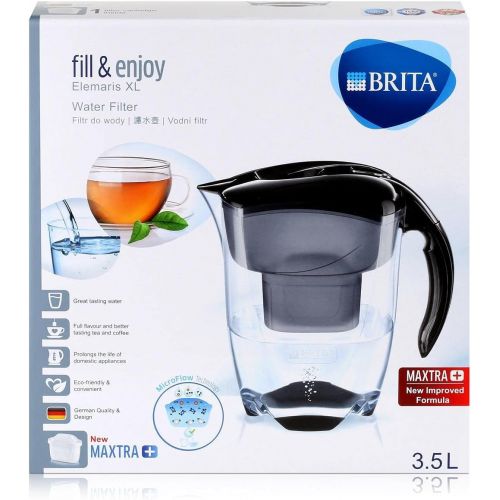  Visit the Brita Store Brita Elemaris XL 3.5L Black with 3x Maxtra +