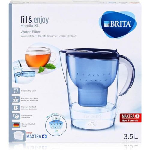  Visit the Brita Store BRITA Marella XL 3.5 L Water Filter Blue Including 2x Maxtra+ Cartridges