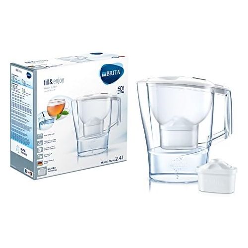  Visit the Brita Store BRITA Aluna Cool Water Filter Jug, 2.4L - White