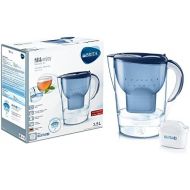 Visit the Brita Store Brita Carafe with water filter, compatible with Maxtra+ cartridges, colour: white, 3.5 L, blue.