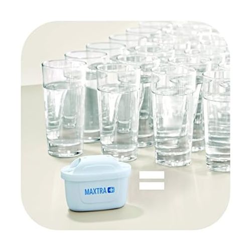  Visit the Brita Store Brita Carafe with water filter, compatible with Maxtra+ cartridges, colour: white, 3.5 L, blue.