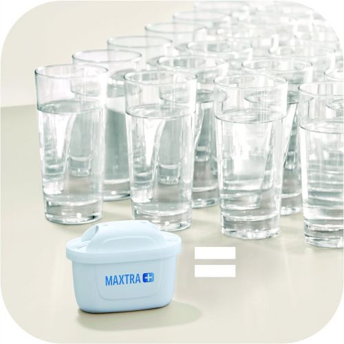  Visit the Brita Store Brita Carafe with water filter, compatible with Maxtra+ cartridges, colour: white, 3.5 L, blue.