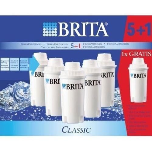  Visit the Brita Store Brita 101931 Pack of 5 Classic Cartridges and 1 Free