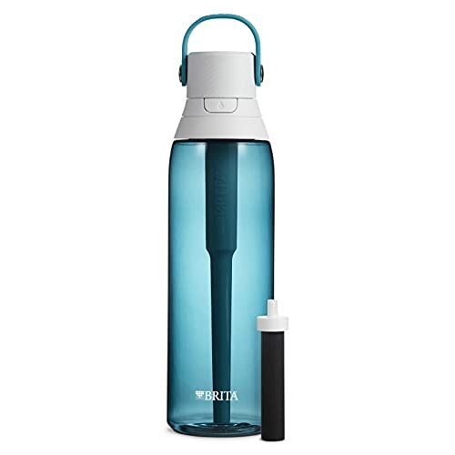  Brita Water Bottle with Filter, 26 Ounce Premium Filtered Water Bottle, BPA Free, Sea Glass