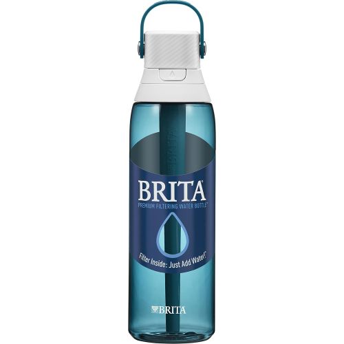  Brita Water Bottle with Filter, 26 Ounce Premium Filtered Water Bottle, BPA Free, Sea Glass