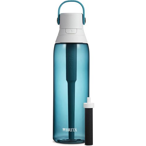  Brita Water Bottle with Filter, 26 Ounce Premium Filtered Water Bottle, BPA Free, Sea Glass