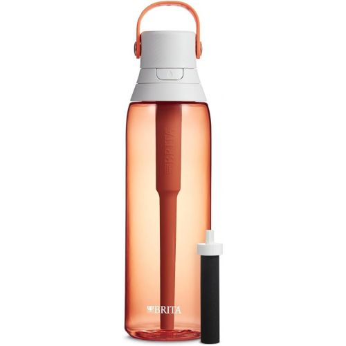  Brita Plastic Water Filter Bottle, Coral, 26 Ounce, 1 Count