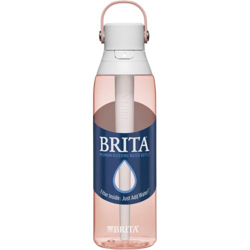  [아마존베스트]Brita Plastic Water Filter Bottle, 26 oz, Blush