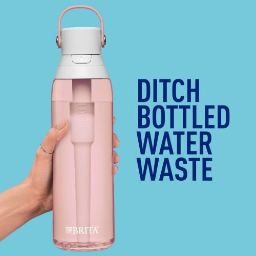  [아마존베스트]Brita Plastic Water Filter Bottle, 26 oz, Blush