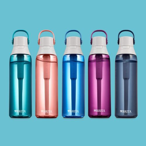  [아마존베스트]Brita Plastic Water Filter Bottle, 26 oz, Blush