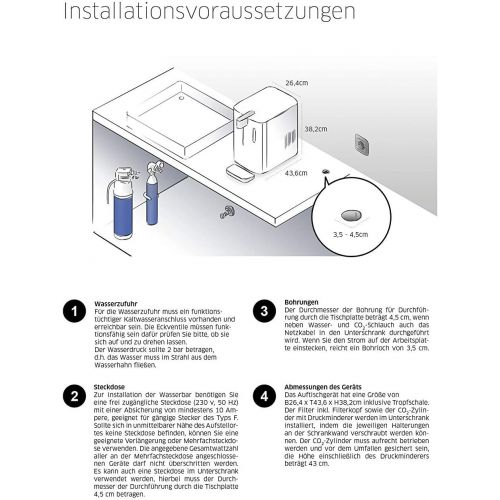  Brita Electronic Water Carbonator with CO2?Cylinder???With filter, Cooling for your favourite water from the tap - White