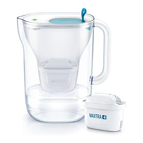  Brita Style Soft Water Filter Jug, Funnel and Jug - SMMA, Lid - ABS/ASA, Loop - Silicone 22 x 10.5 x 24.5 cm