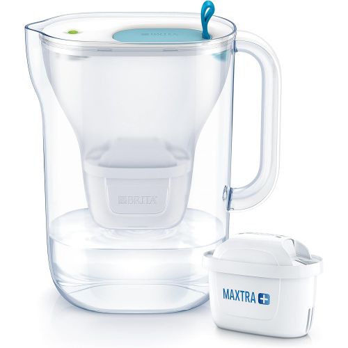  Brita Style Soft Water Filter Jug, Funnel and Jug - SMMA, Lid - ABS/ASA, Loop - Silicone 22 x 10.5 x 24.5 cm