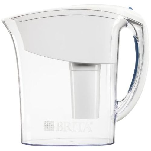  BRITA Small 6 Cup Water Filter Jug with 1 Standard Filter, BPA Free, Space Saving, White