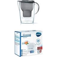 Brita Marella Water Filter Starter Pack Including 3 Maxtra+ Graphite Filter Cartridges + Maxtra+ Filter Cartridges Pack of 12 White