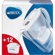 Brita Marella Water Filter 12-Month Pack, Including 12 Maxtra+ Filter Cartridges, White