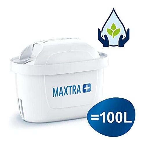  BRITA Marella Water Filter Grey Including 4 Maxtra+ Filter Cartridges - Brita Filter Value Pack for Reducing Lime, Chlorine, Lead, Copper & Flavour-Disrupting Substances in the Wat
