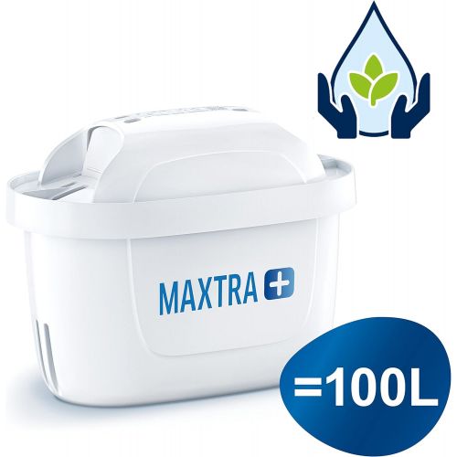  BRITA Marella Water Filter Grey Including 4 Maxtra+ Filter Cartridges - Brita Filter Value Pack for Reducing Lime, Chlorine, Lead, Copper & Flavour-Disrupting Substances in the Wat