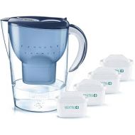 BRITA Marella XL Water Filter Including 4 Maxtra+ Pure Performance Filter Cartridges (Blue)