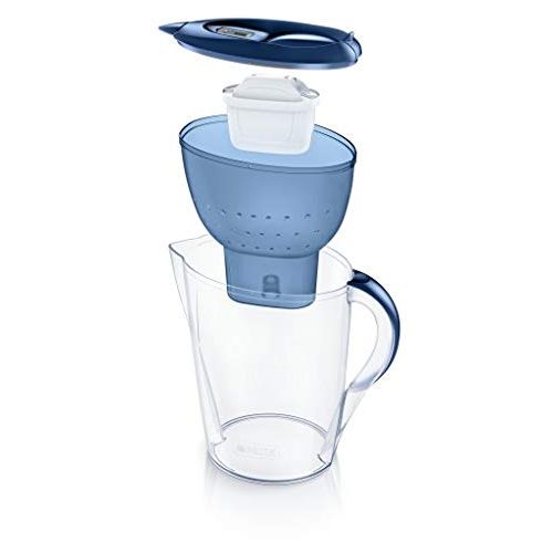  BRITA Marella XL Water Filter Including 4 Maxtra+ Pure Performance Filter Cartridges (Blue)