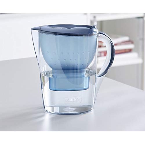  BRITA Marella XL Water Filter Including 4 Maxtra+ Pure Performance Filter Cartridges (Blue)