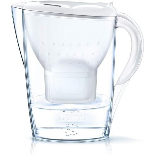  Brita Marella Carafe with 3 Filters Maxtra+ Included, Plastic San, Plastic, White, 2.4 Litres