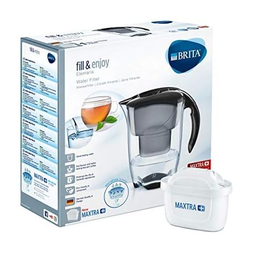  Brita Elemaris Cool Water Filter Jug, Funnel And Jug ? SAN, Lid ? ABS/ASA, 23 x 8 x 26 cm