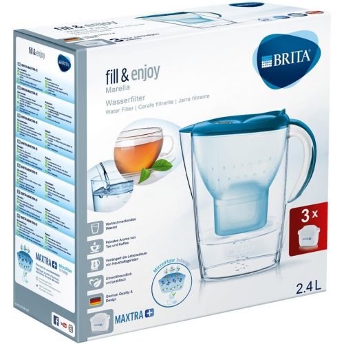  Brita Marella Cool Pitcher Water Filter 2.4L Blue, Transparent - Water Filters (256 mm, 104 mm, 258 mm, 3 PC(S))