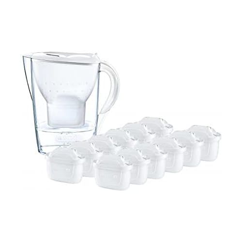  Brita Marella Set with 13 Maxtra + Filters Water Filter Jug 2.4 L White 13 Filters MAXTRA+