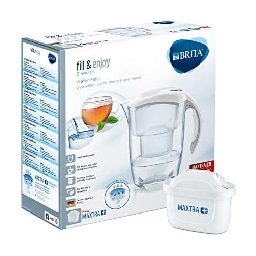  Brita Elemaris Cool Water Filter Jug, Funnel And Jug ? SAN, Lid ? ABS/ASA, 23 x 8 x 26 cm