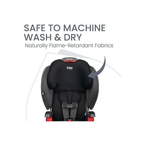  Britax Grow with You Harness-2-Booster Car Seat, 2-in-1 High Back Booster, Quick-Adjust 5-Point Harness, Mod Black