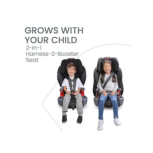  Britax Grow with You ClickTight Harness-2-Booster Car Seat, 2-in-1 High Back Booster, Black Contour