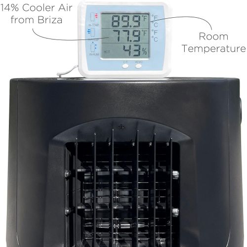  Briza Air Cooler - Evaporative Air Cooler - Swamp Cooler - Air Cooler Fan - Air Cooler for Room - Great for Livingroom, Bedroom, Office - 8 Liter Water Tank - 80° Swing Oscillation