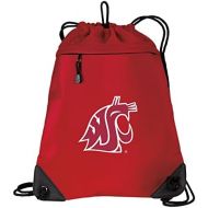 Broad Bay Washington State University Drawstring Backpack Bag Washington State Cinch Pack - Unique MESH & Microfiber