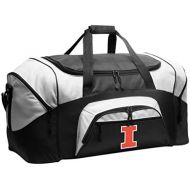 Broad Bay Large Illini Duffel Bag University of Illinois Suitcase or Gym Bag for Men Or Her