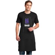 Broad Bay Northwestern University Dad Apron Large Size Northwestern Dad Gift for Men Man Him