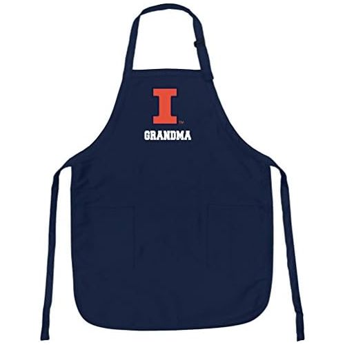  Broad Bay University of Illinois Grandma Apron Stain Release Illini Grandma Aprons