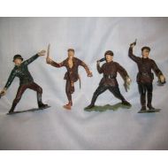 BroadStVintage Marx Toy WWII Soldiers Set of Four 1953